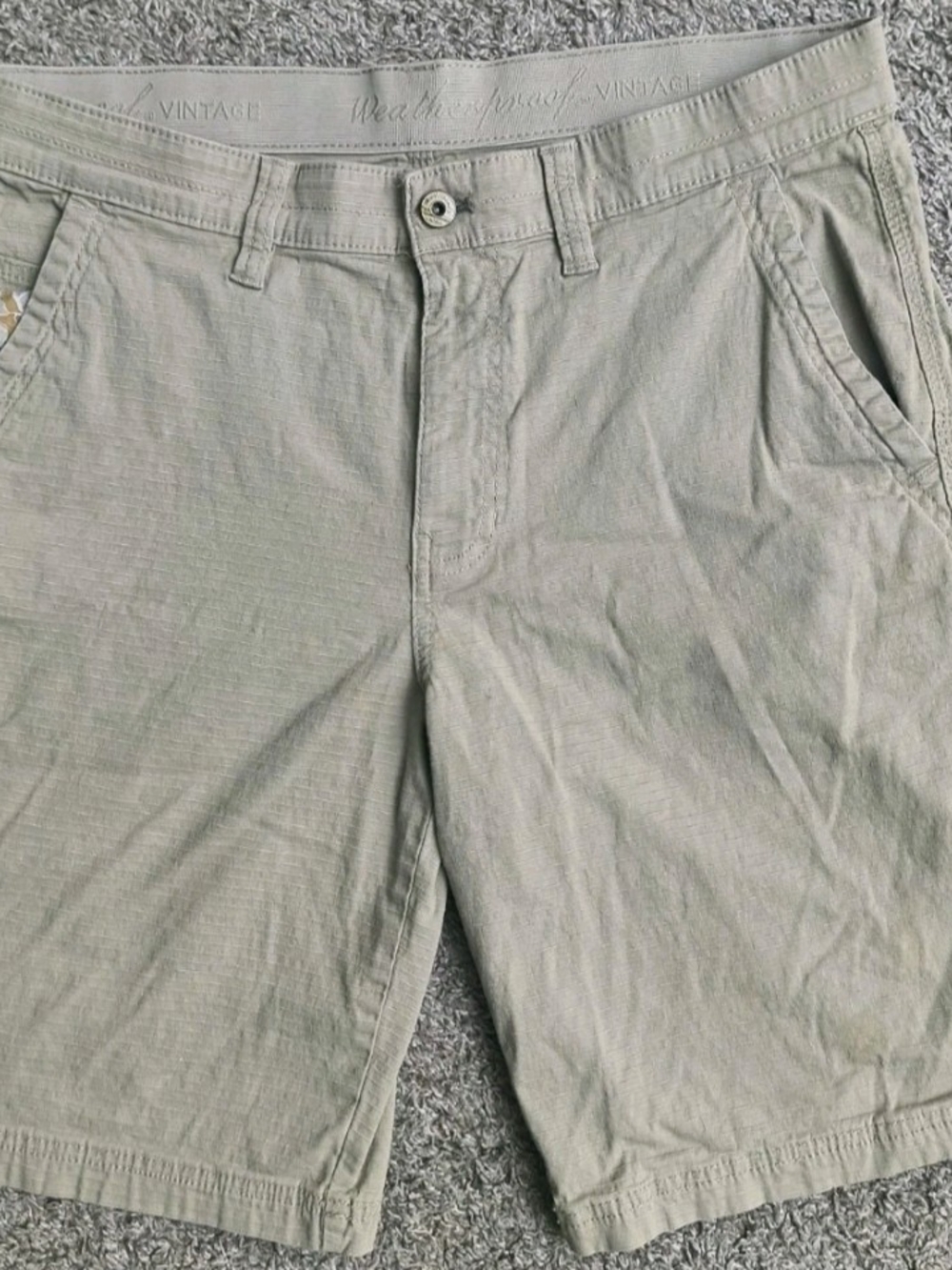 Casual Men's Cargo Shorts - Light Sage Green